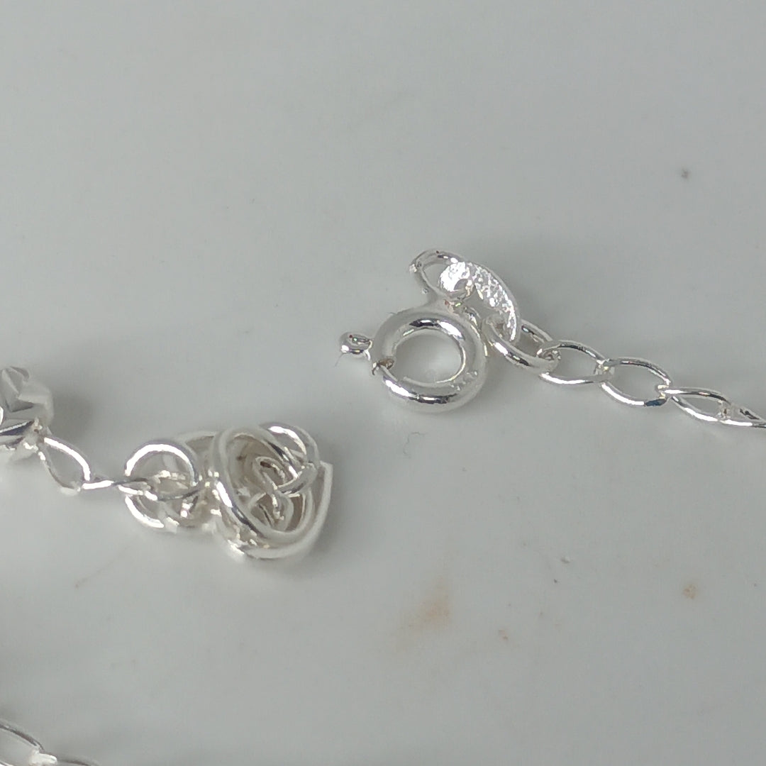 PULSERA TEJIDO ESPECIAL PLATA .925 18 CM 2.7 GR (NUEVO)