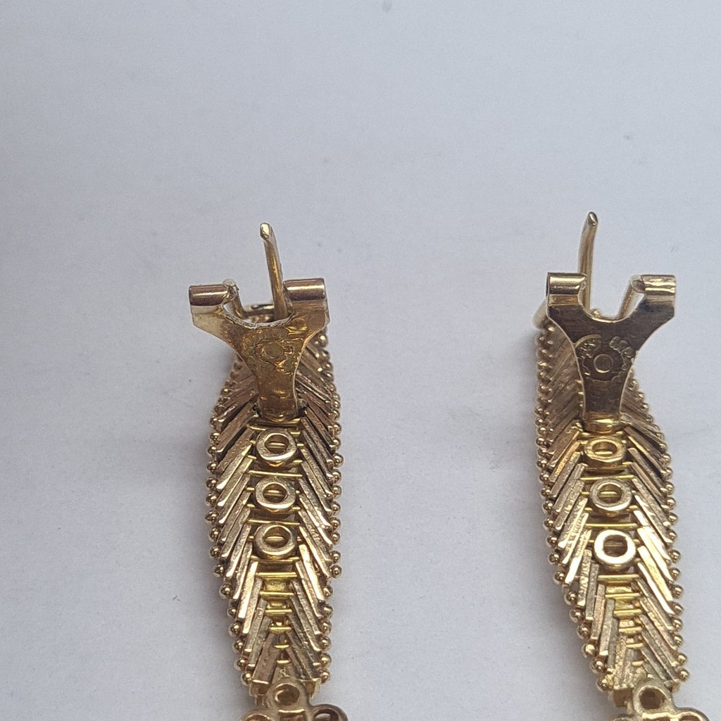 ARETES PAR ORO 18 K 12.9 GRMS (SEMINUEVO)