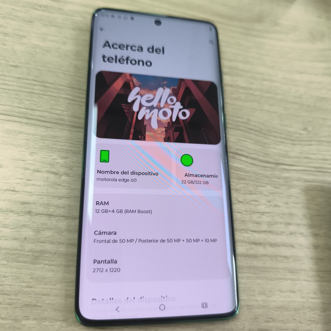 CELULAR MOTOROLA EDGE 60 XT2505-3 (2025) 512 GB 12 GB RAM (SEMINUEVO)