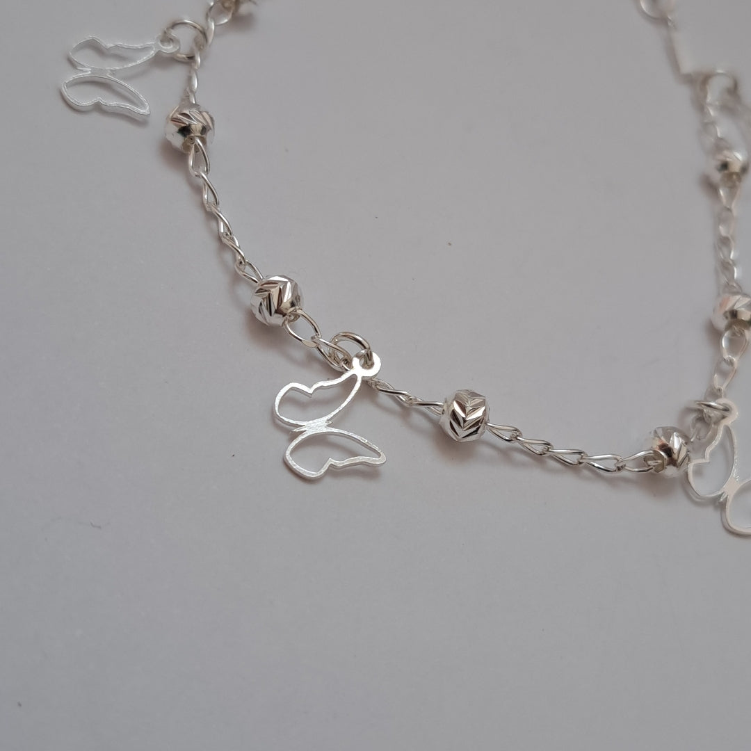 PULSERA TEJIDO ESPECIAL PLATA .925 18 CM 2.8 GR (NUEVO)