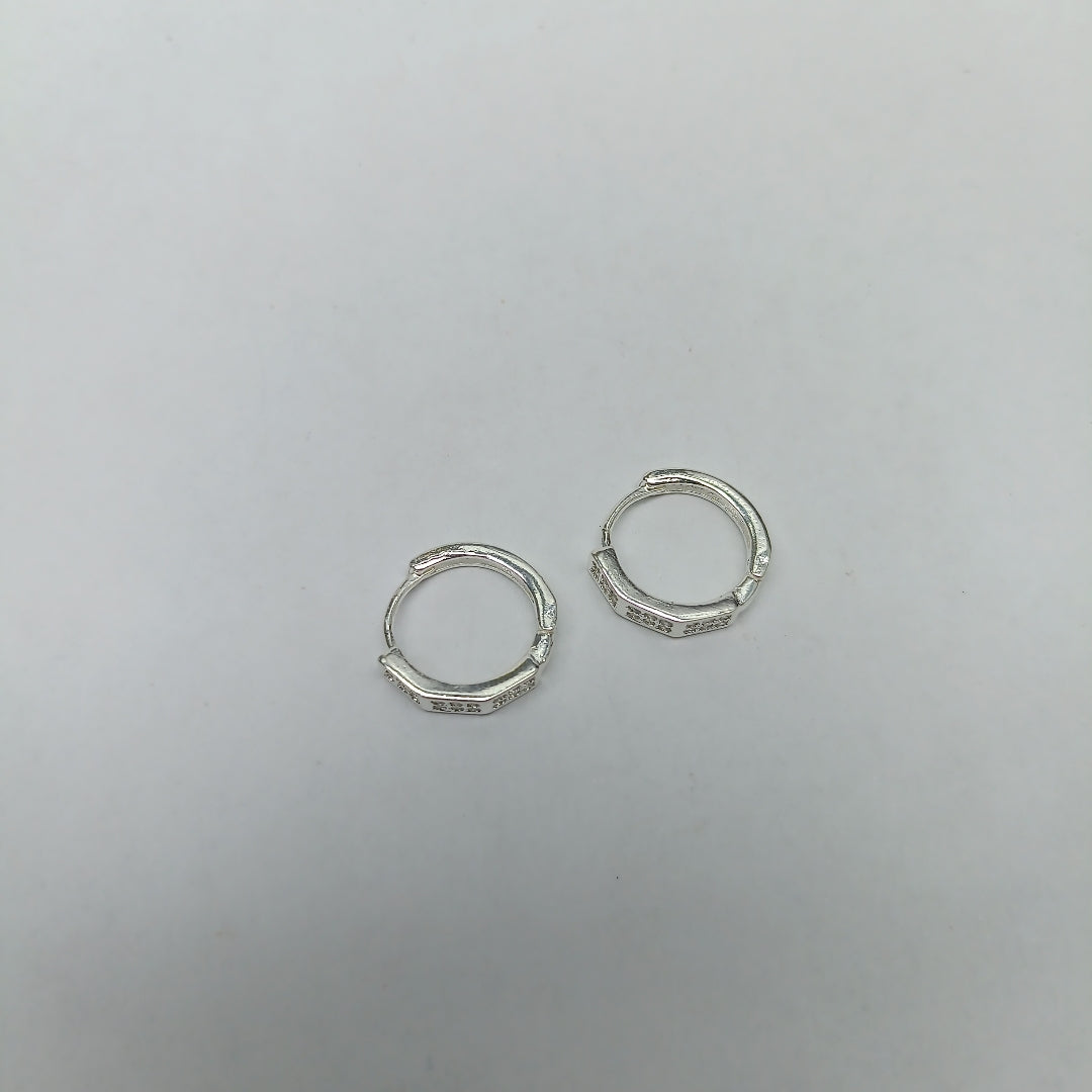 ARRACADAS C/CIRCONIAS PLATA .925 2.6 GR (NUEVO)