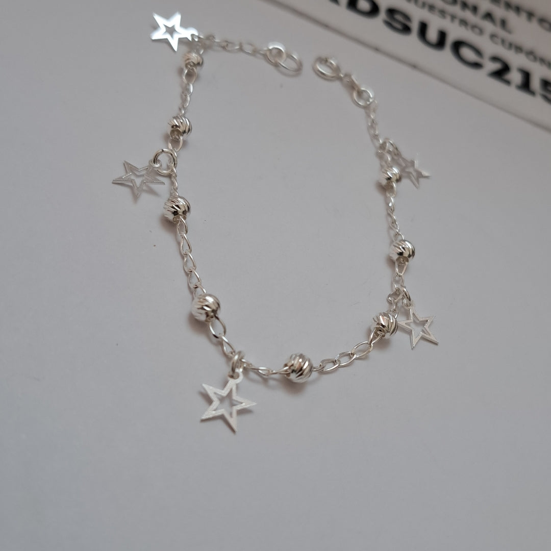 PULSERA TEJIDO ESPECIAL PLATA .925 18 CM 2.7 GR (NUEVO)