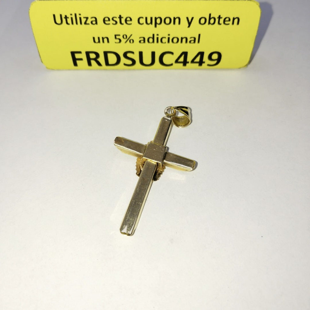 CRUZ, DIJE ORO 14 K 4.5 GRMS (SEMINUEVO)