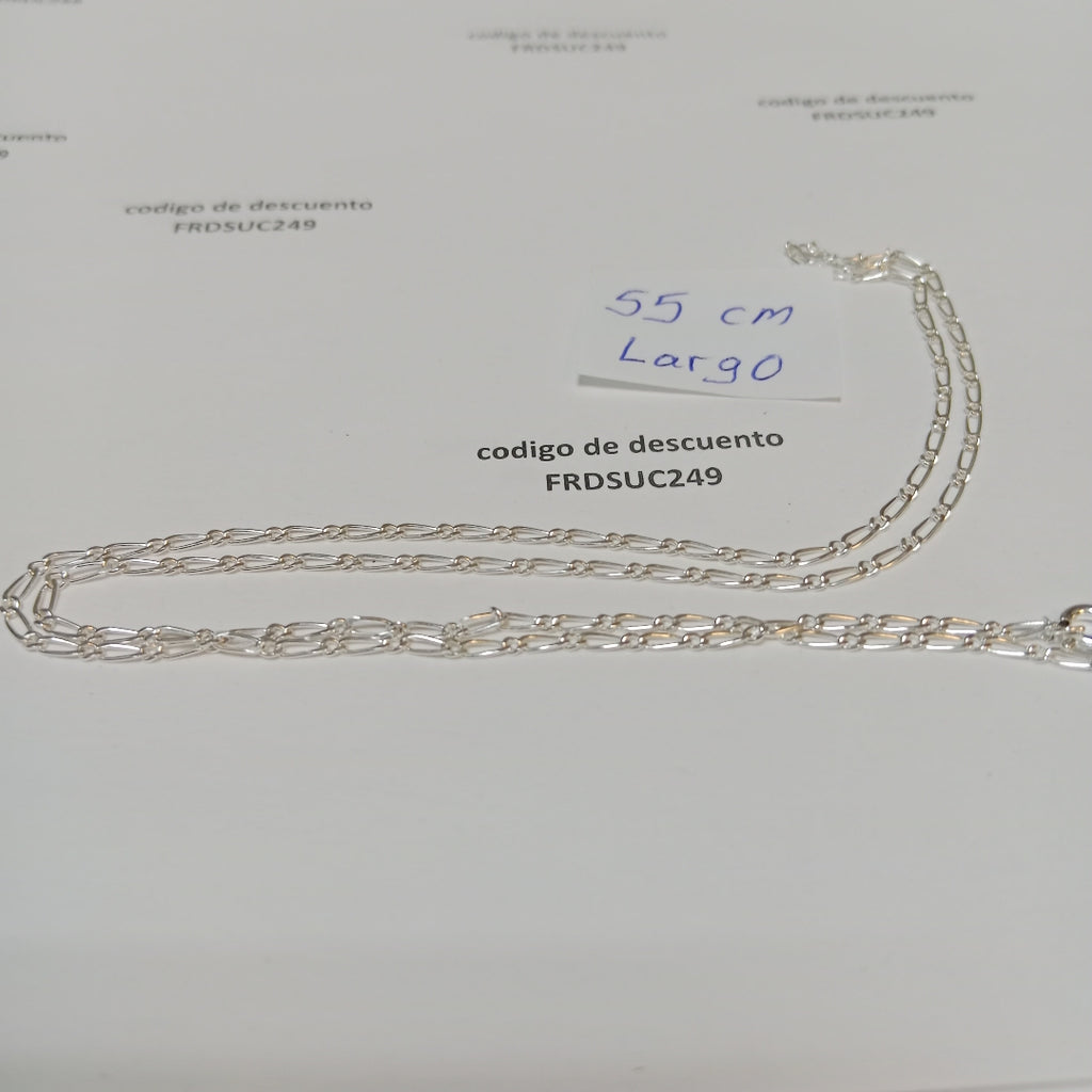 CADENA TEJIDO 1X1 PLATA .925 55 CM 3.2 GR (NUEVO)