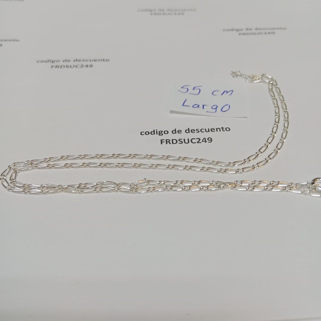 CADENA TEJIDO 1X1 PLATA .925 55 CM 3.2 GR (NUEVO)