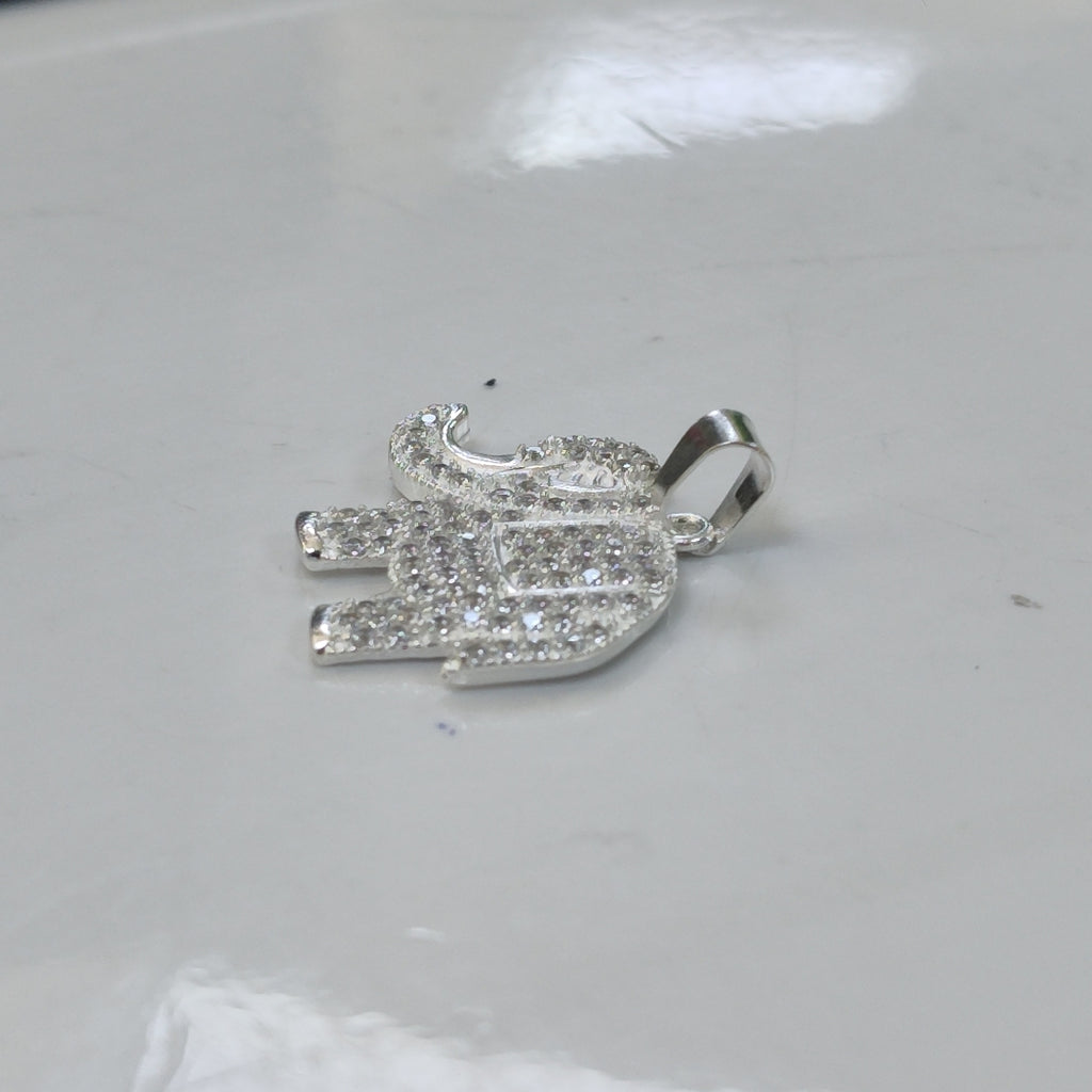 DIJE ELEFANTE C/CIRCONIAS PLATA .925 5.2 GR (NUEVO)