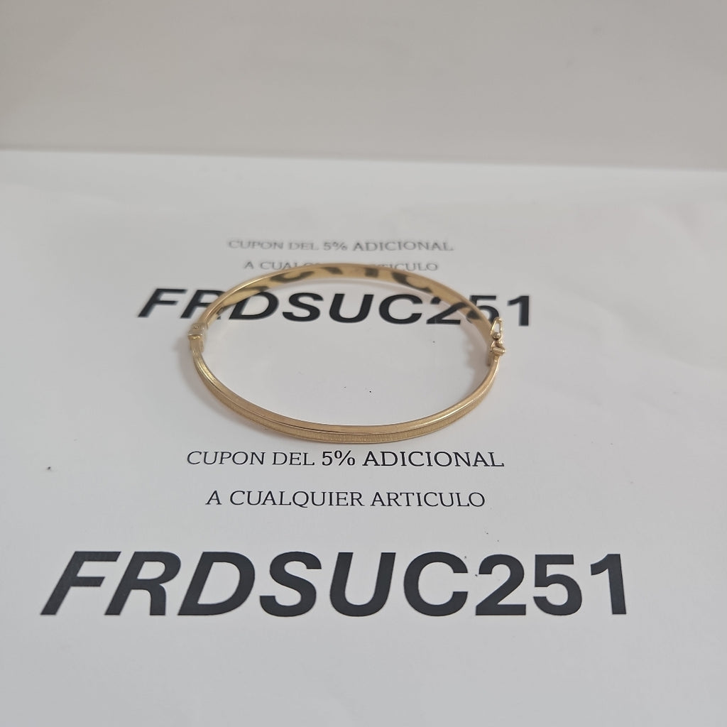PULSERA RIGIDA ORO 14 K 3.8 GRMS (SEMINUEVO)