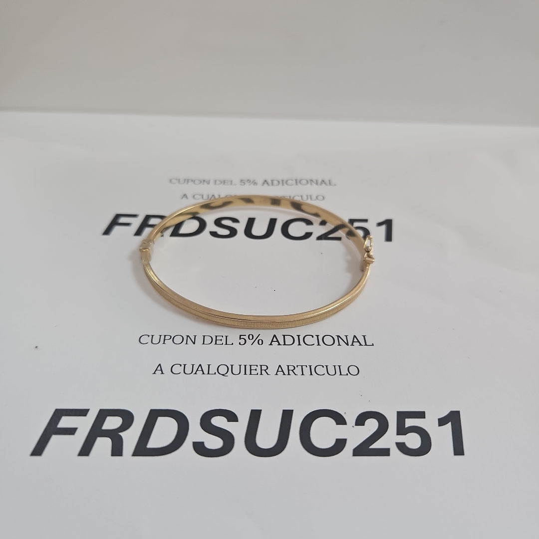 PULSERA RIGIDA ORO 14 K 3.8 GRMS (SEMINUEVO)
