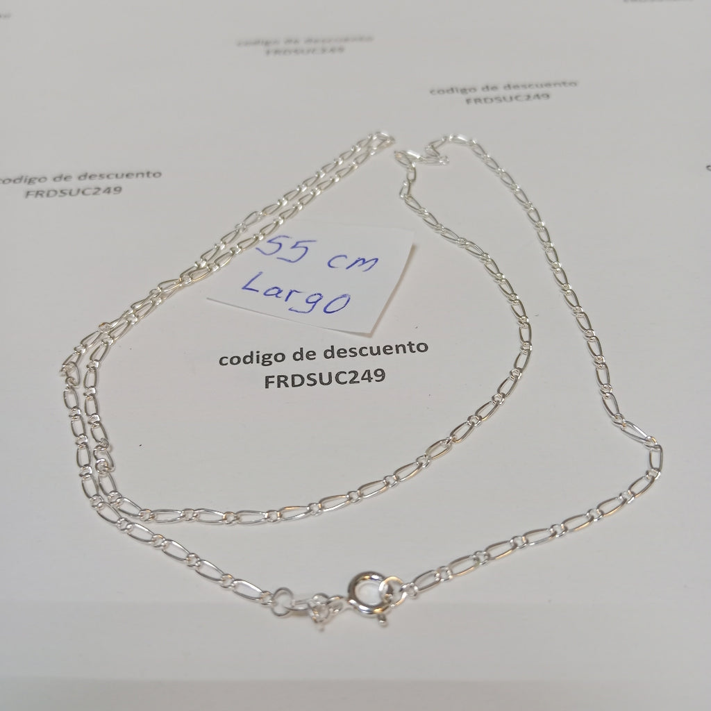 CADENA TEJIDO 1X1 PLATA .925 55 CM 3.3 GR (NUEVO)