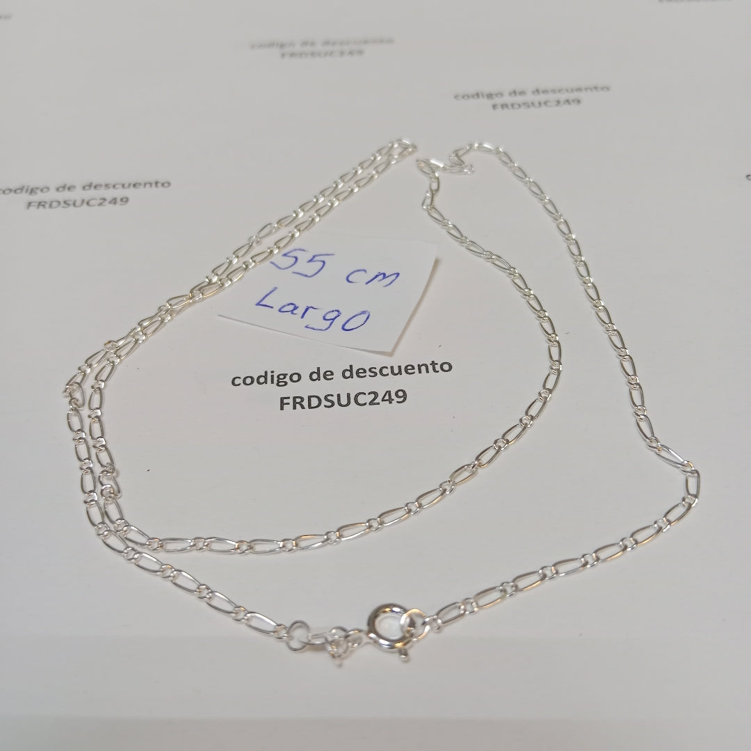 CADENA TEJIDO 1X1 PLATA .925 55 CM 3.3 GR (NUEVO)