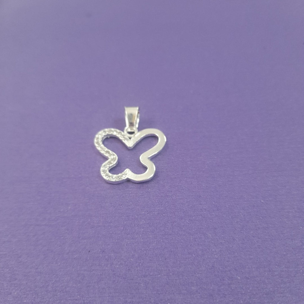 DIJE MARIPOSA C/CIRCONIAS PLATA .925 2.3 GR (NUEVO)