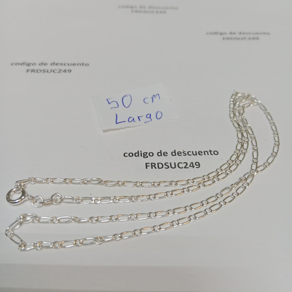 CADENA TEJIDO 1X1 PLATA .925 50 CM 3 GR (NUEVO)