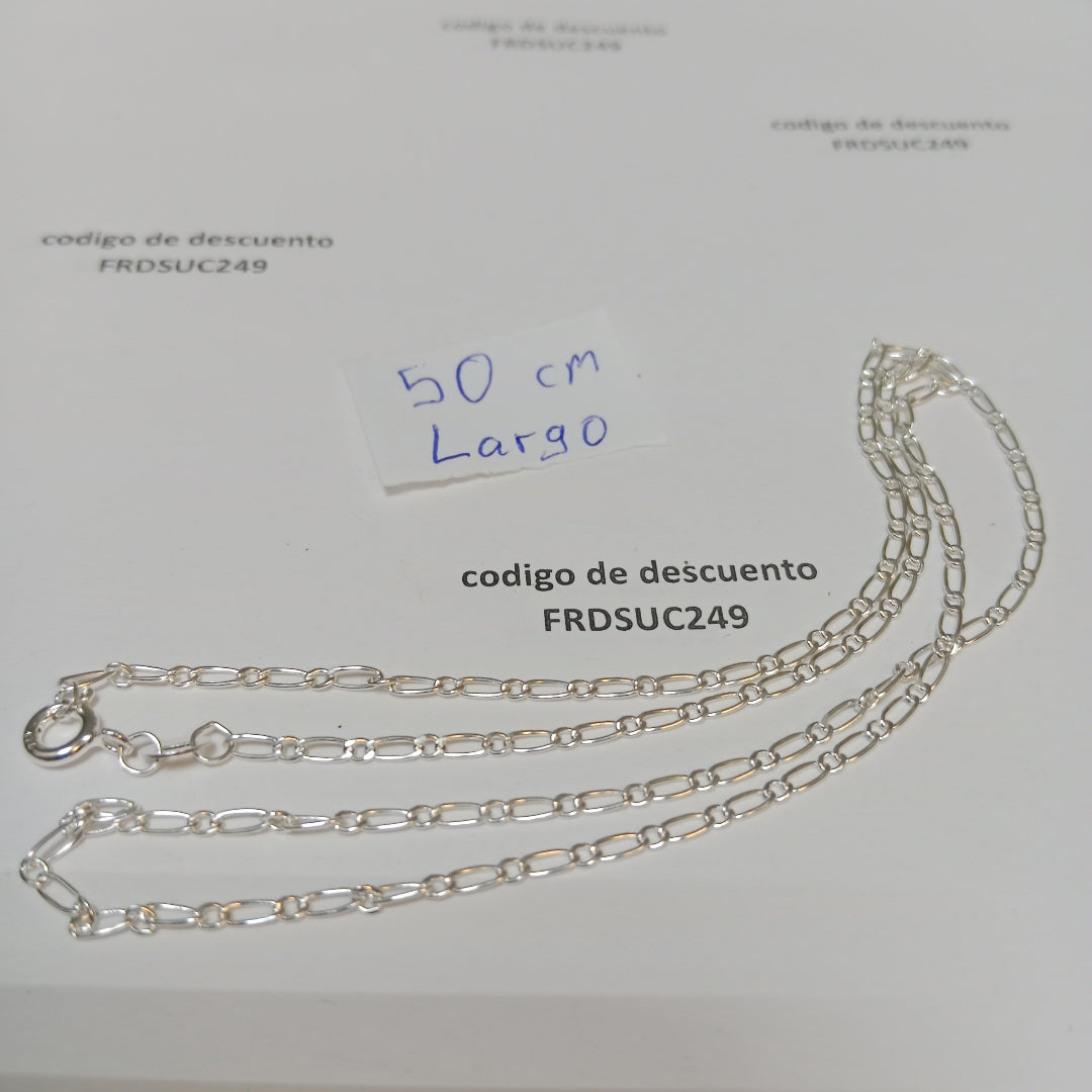 CADENA TEJIDO 1X1 PLATA .925 50 CM 3 GR (NUEVO)