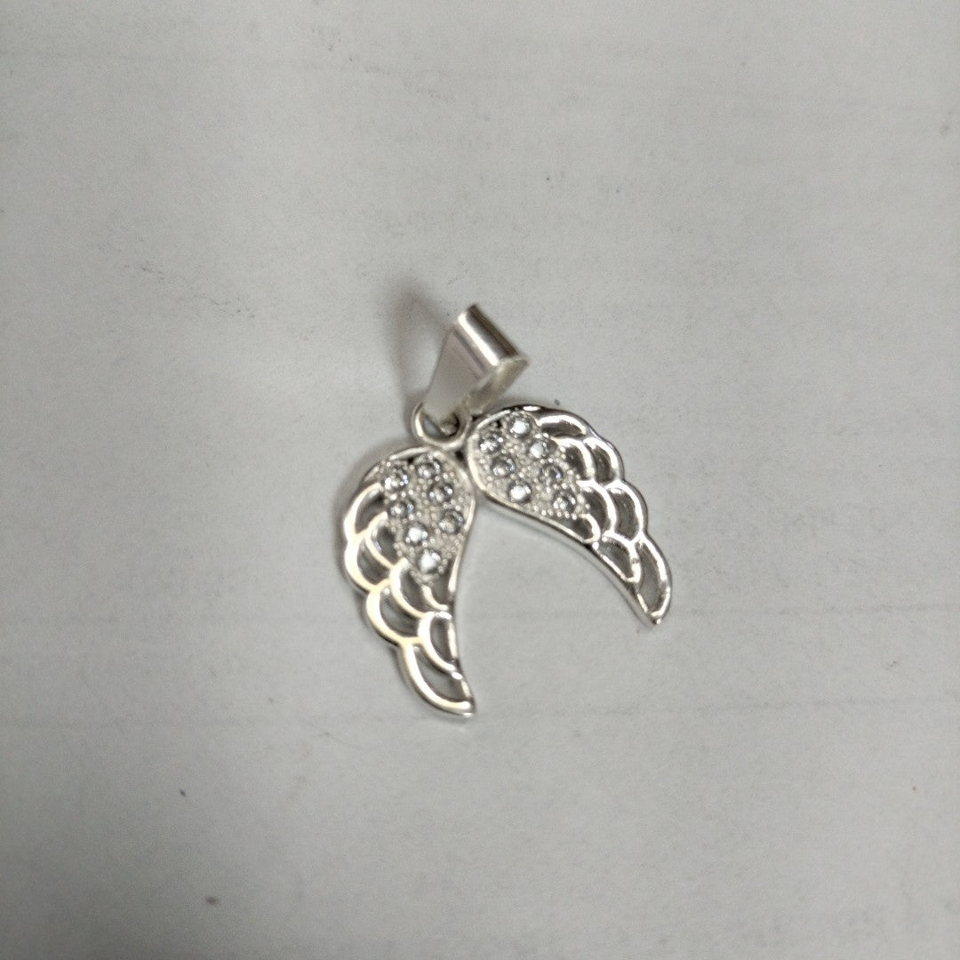 DIJE ALAS C/CIRCONIAS PLATA .925 2.4 GR (NUEVO)