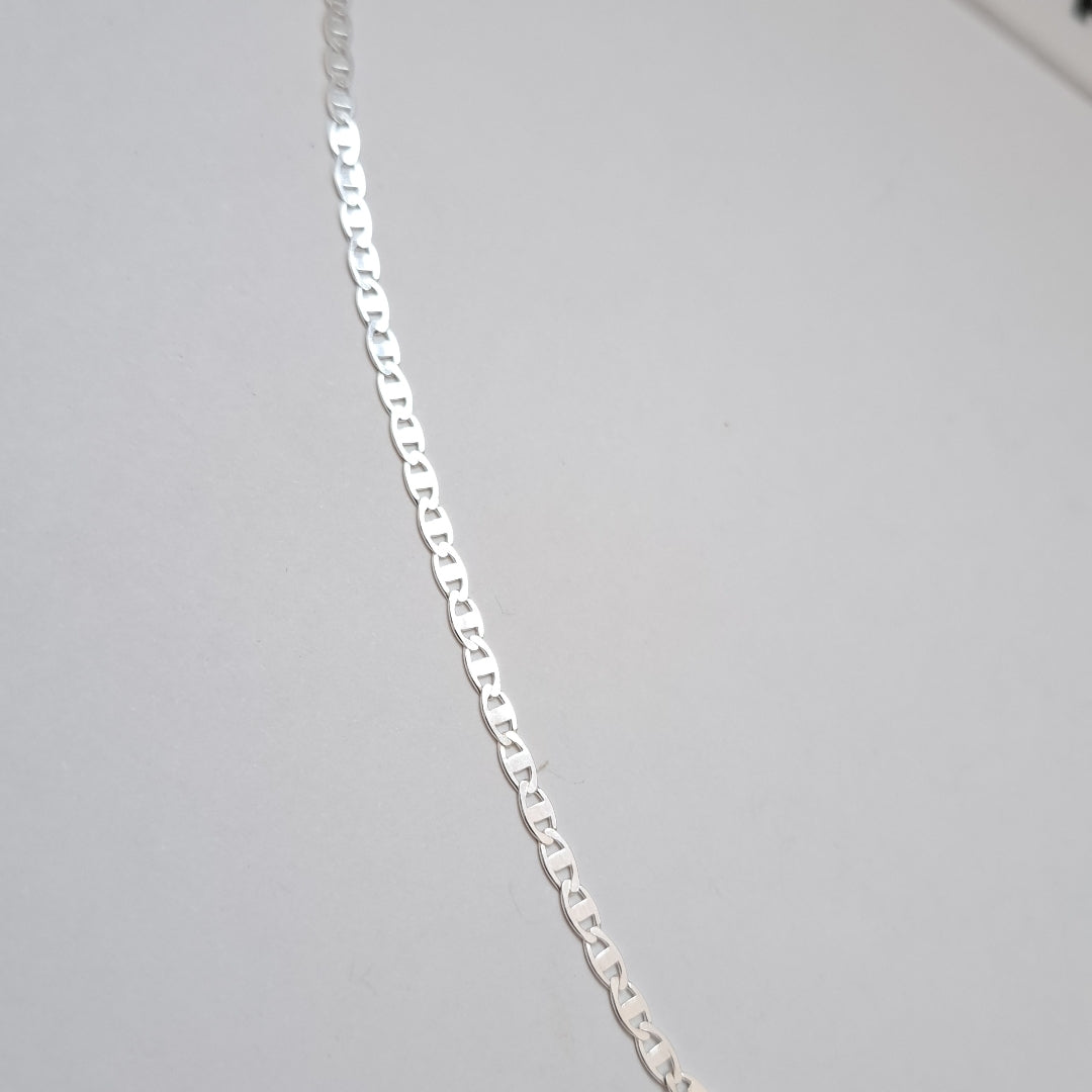 CADENA TEJIDO ESPEJO PLATA .925 60 CM 4.2 GR (NUEVO)
