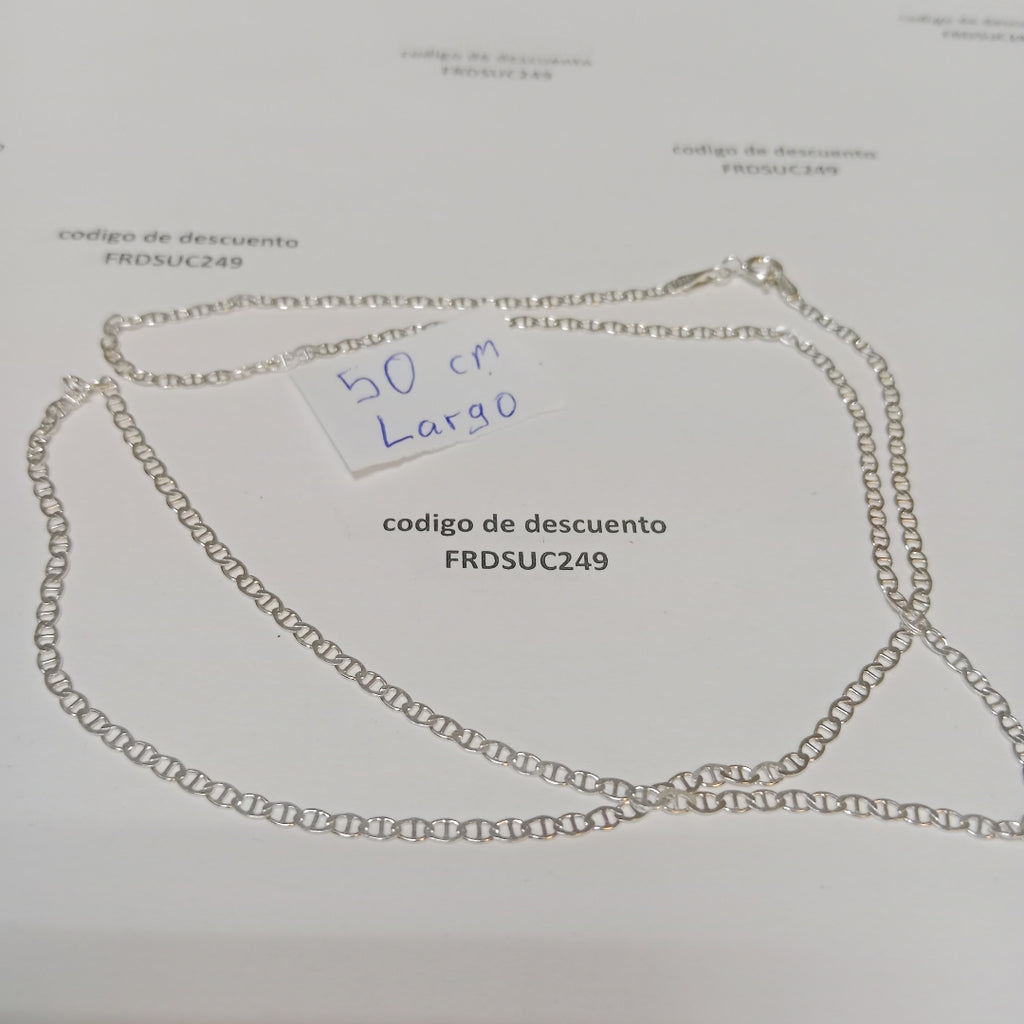 CADENA TEJIDO GUCHI PLATA .925 60 CM 4 GR (NUEVO)