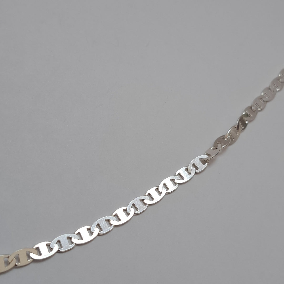 CADENA TEJIDO GUCHI PLATA .925 60 CM 9.7 GR (NUEVO)