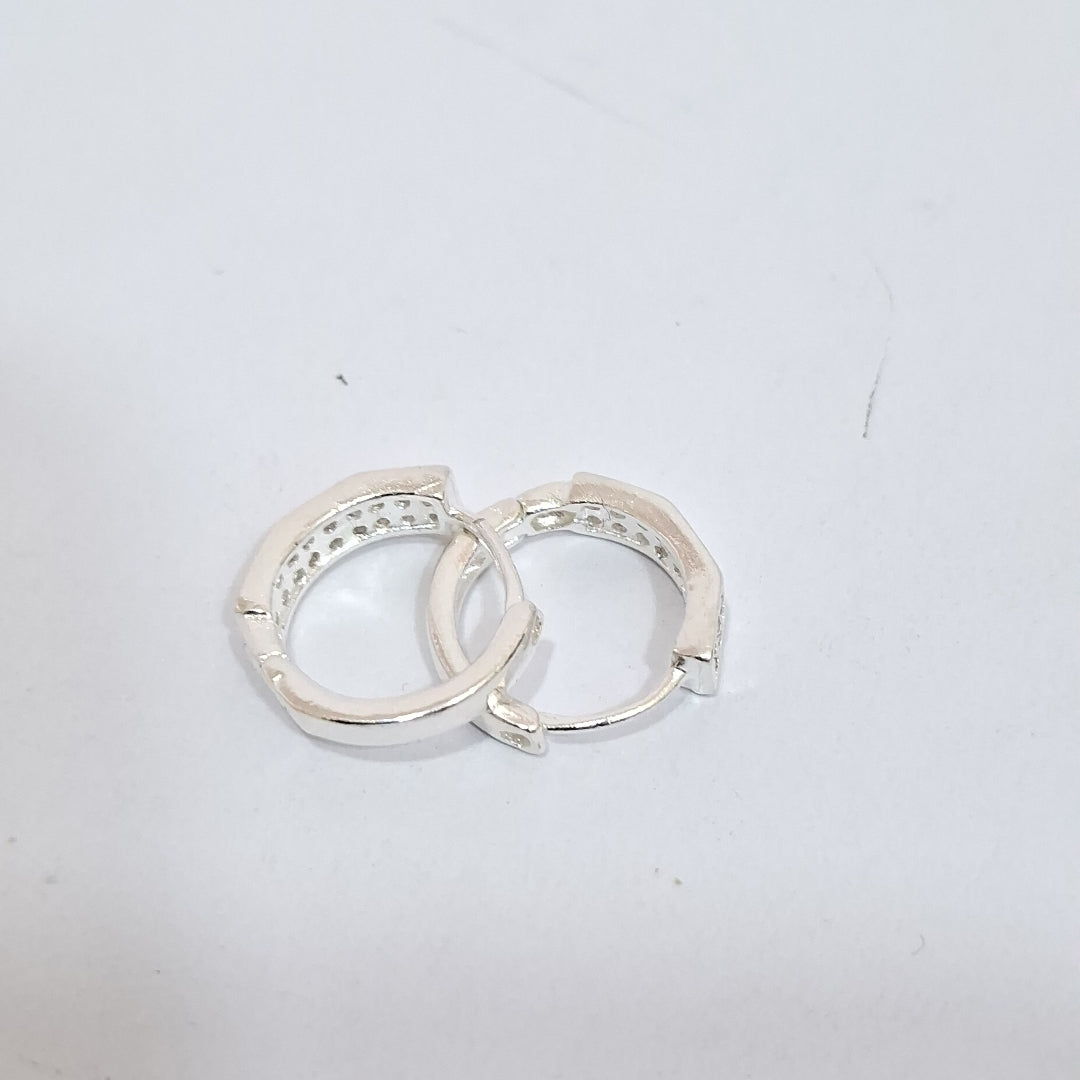 ARRACADAS C/CIRCONIAS PLATA .925 2.5 GR (NUEVO)