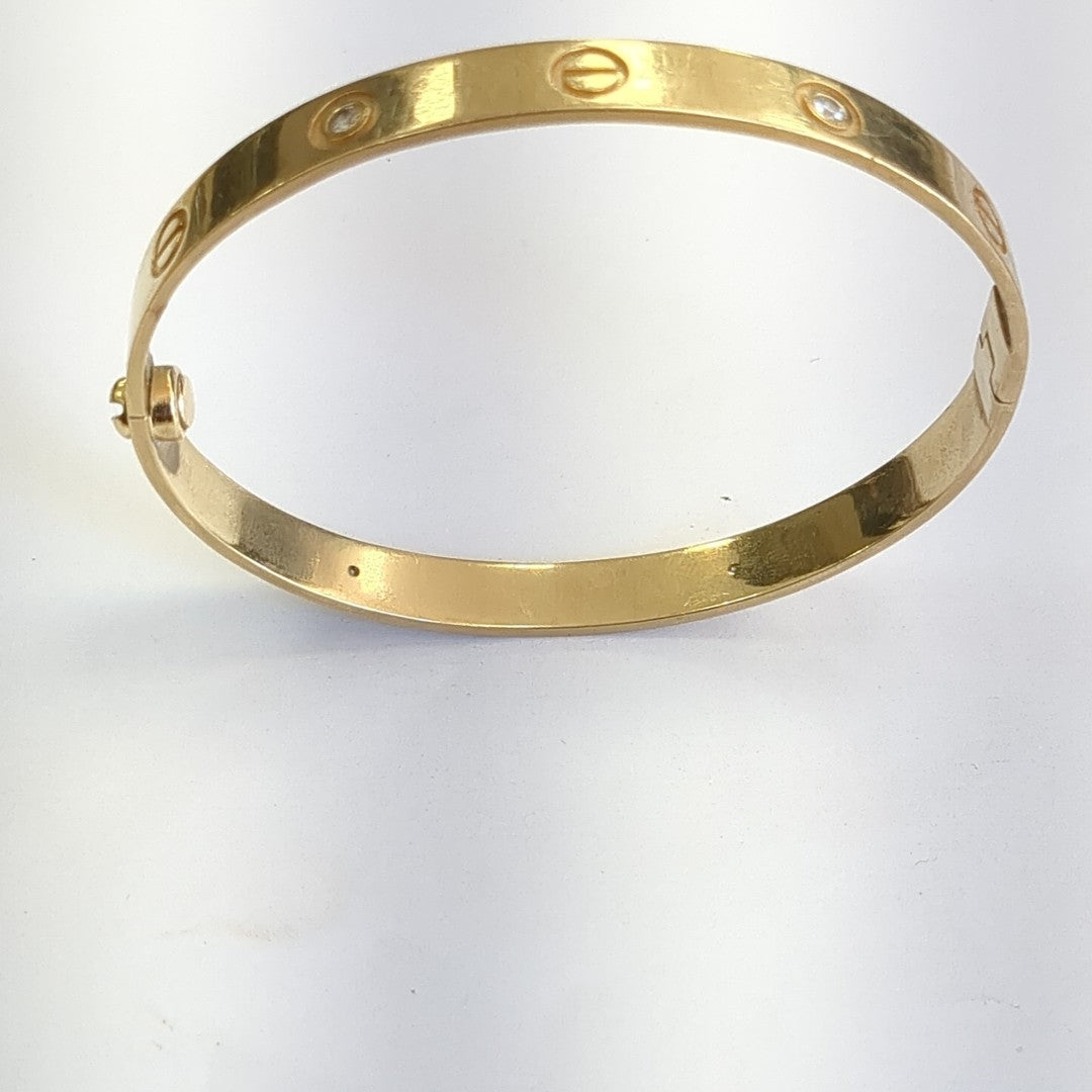 PULSERA RIGIDA ORO 14 K 20.3 GRMS (SEMINUEVO)