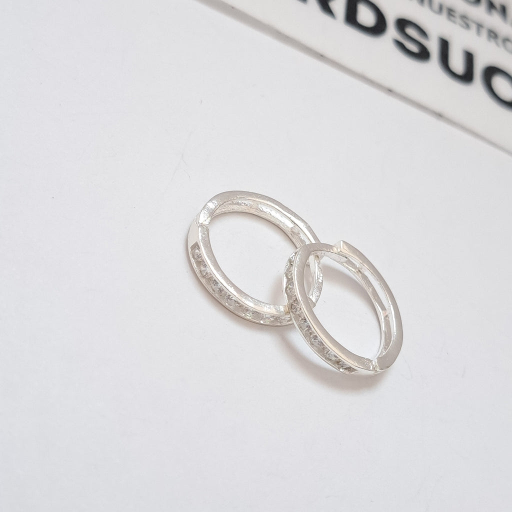 ARRACADAS C/CIRCONIAS PLATA .925 2.1 GR (NUEVO)