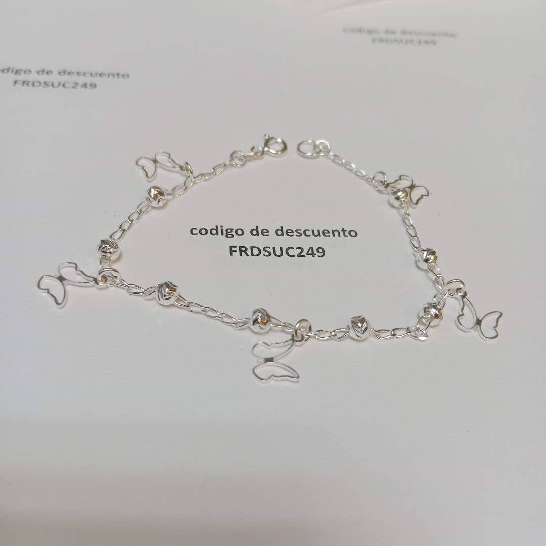 PULSERA TEJIDO ESPECIAL PLATA .925 18 CM 2.9 GR (NUEVO)
