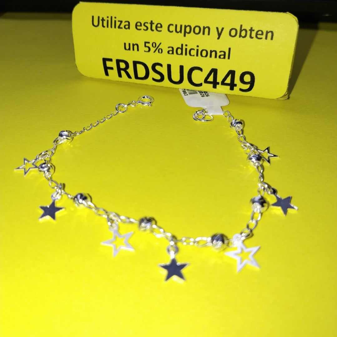 PULSERA TEJIDO ESPECIAL PLATA .925 18 CM 3.1 GR (NUEVO)