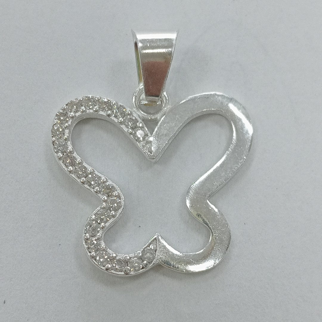 DIJE MARIPOSA C/CIRCONIAS PLATA .925 2.3 GR (NUEVO)