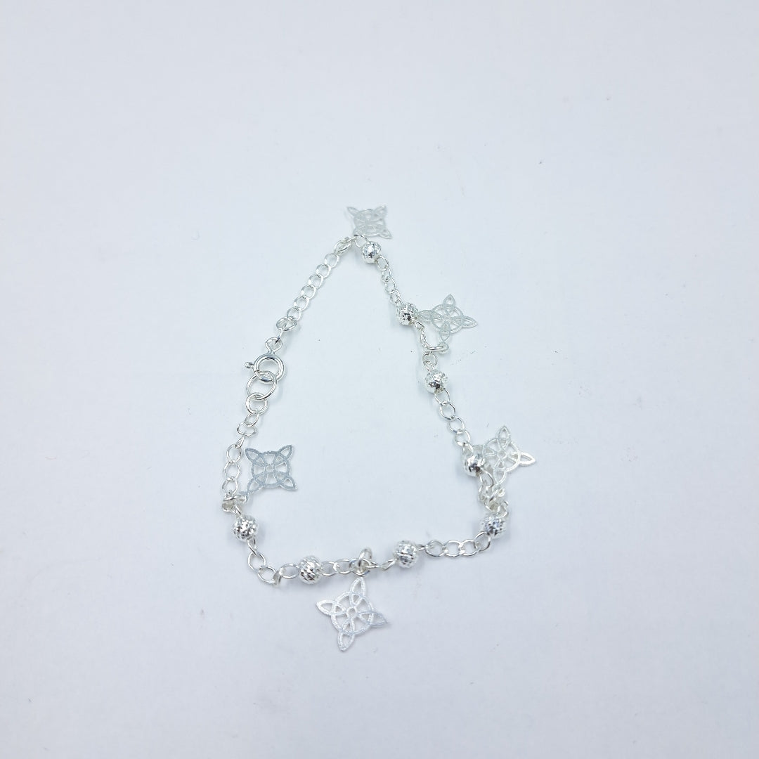 PULSERA TEJIDO ESPECIAL PLATA .925 18 CM 3.2 GR (NUEVO)
