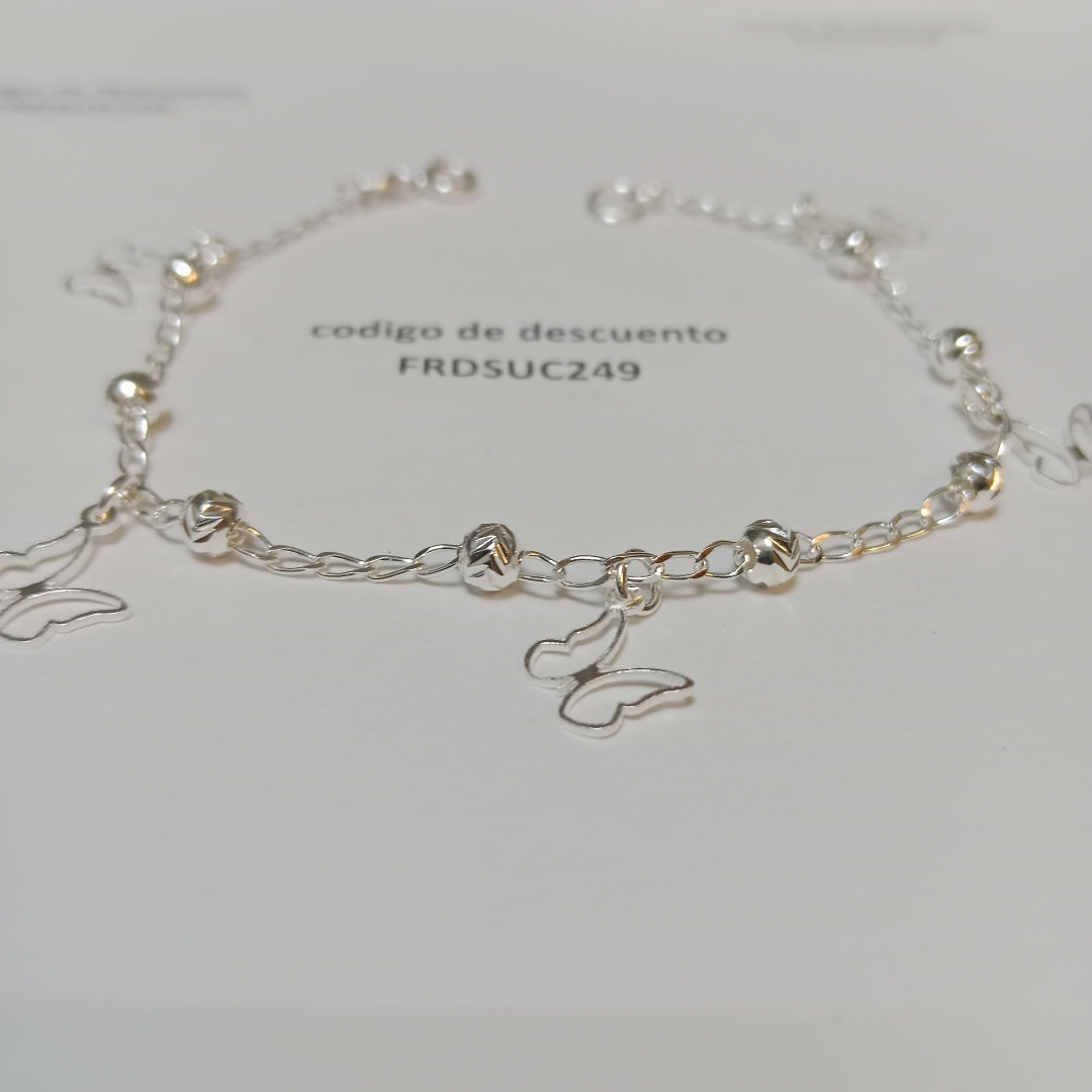 PULSERA TEJIDO ESPECIAL PLATA .925 18 CM 2.9 GR (NUEVO)