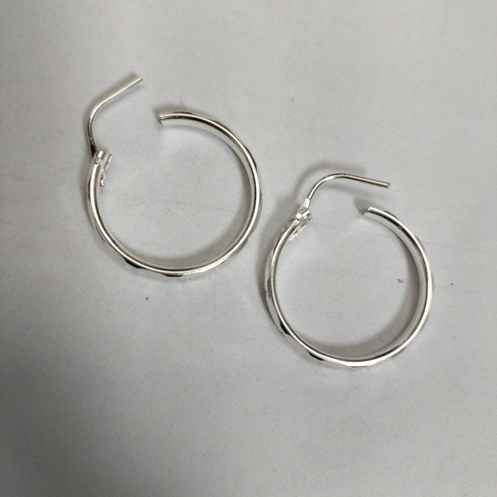 PAR ARRACADAS FACETADA PLATA .925 2.1 GR (NUEVO)
