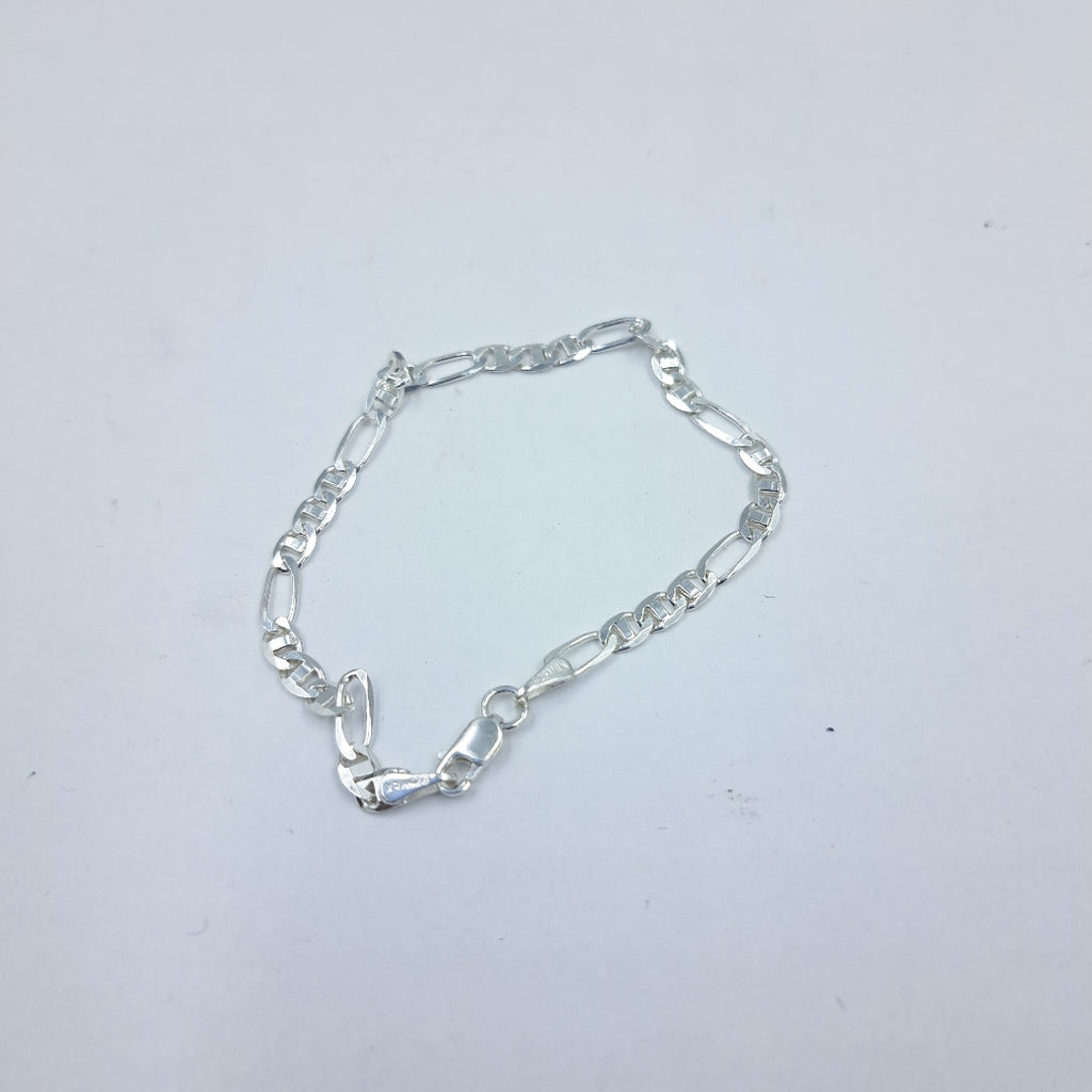 PULSERA TEJIDO 3X1 PLATA .925 16 CM 2.5 GR (NUEVO)