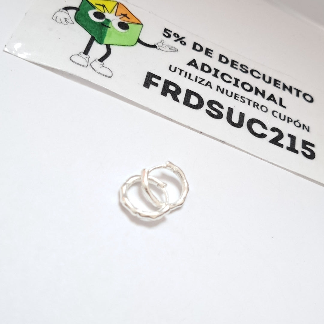 ARRACADAS ESPECIAL PLATA .925 2.9 GR (NUEVO)