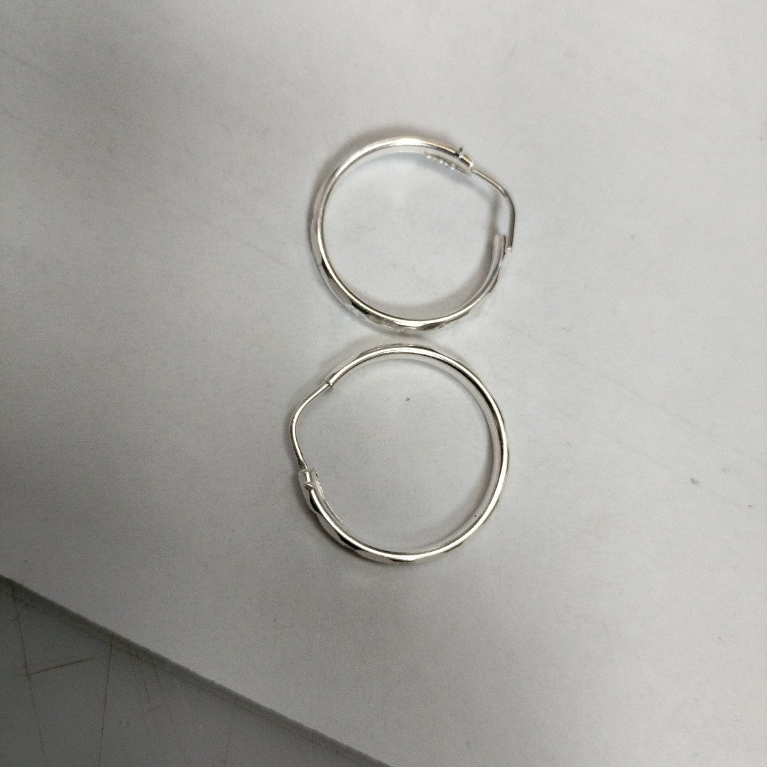 PAR ARRACADAS FACETADA PLATA .925 2.1 GR (NUEVO)