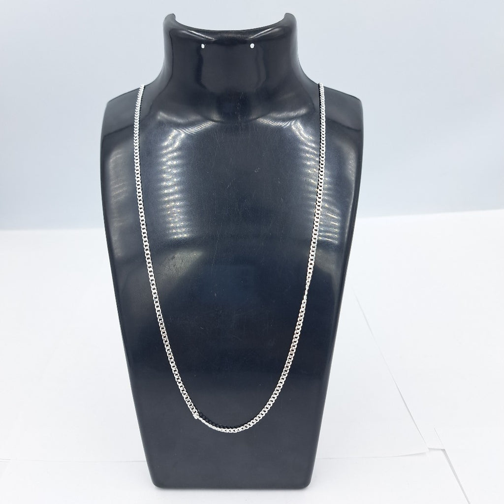 CADENA TEJIDO BARBADO PLATA .925 60 CM 5.5 GR (NUEVO)