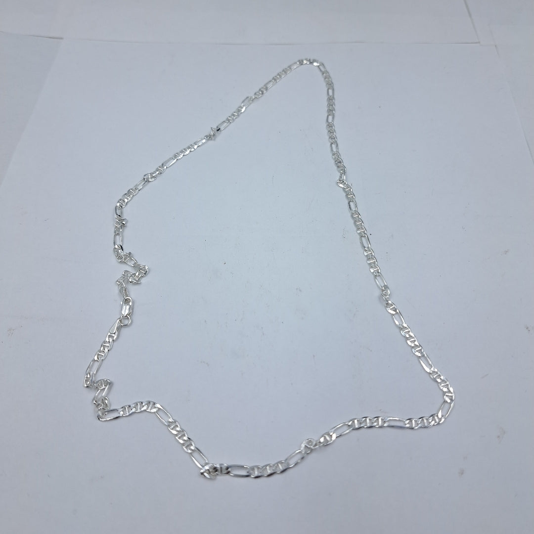 CADENA TEJIDO MARINERO PLATA .925 55 CM 7.4 GR (NUEVO)