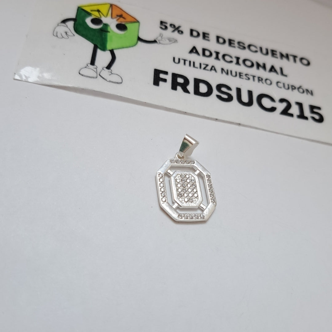DIJE C/CIRCONIAS PLATA .925 3.5 GR (NUEVO)
