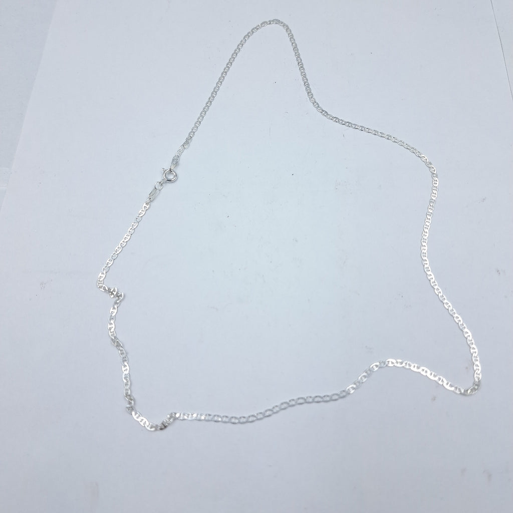 CADENA TEJIDO GUCHI PLATA .925 55 CM 3.7 GR (NUEVO)