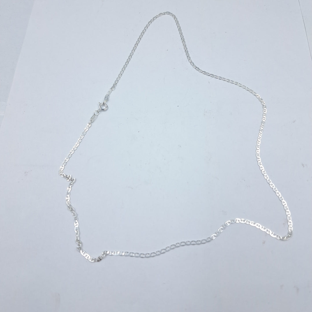 CADENA TEJIDO GUCHI PLATA .925 55 CM 3.7 GR (NUEVO)