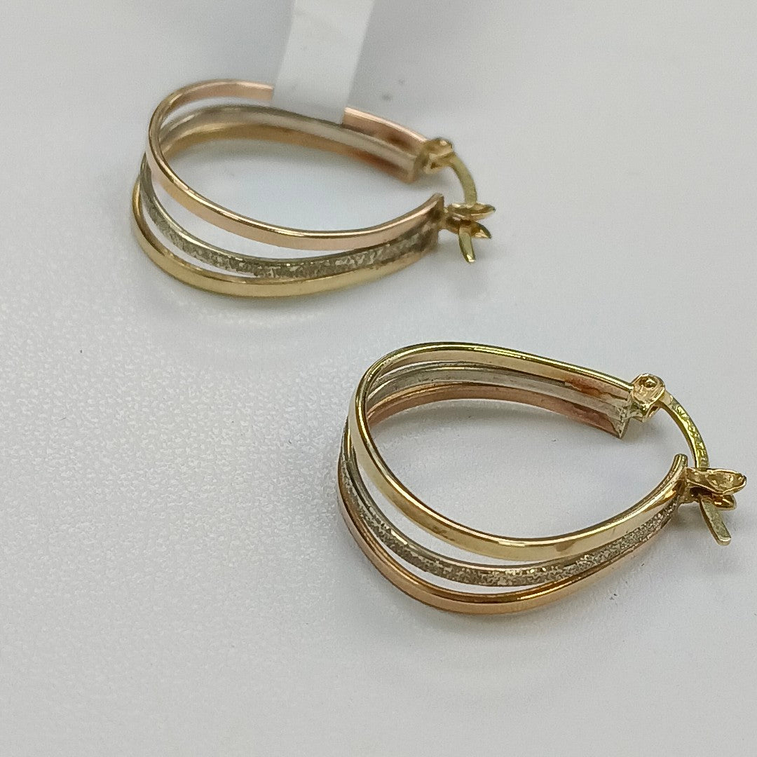 ARRACADAS PAR ORO 10 K 3.6 GRMS (SEMINUEVO)