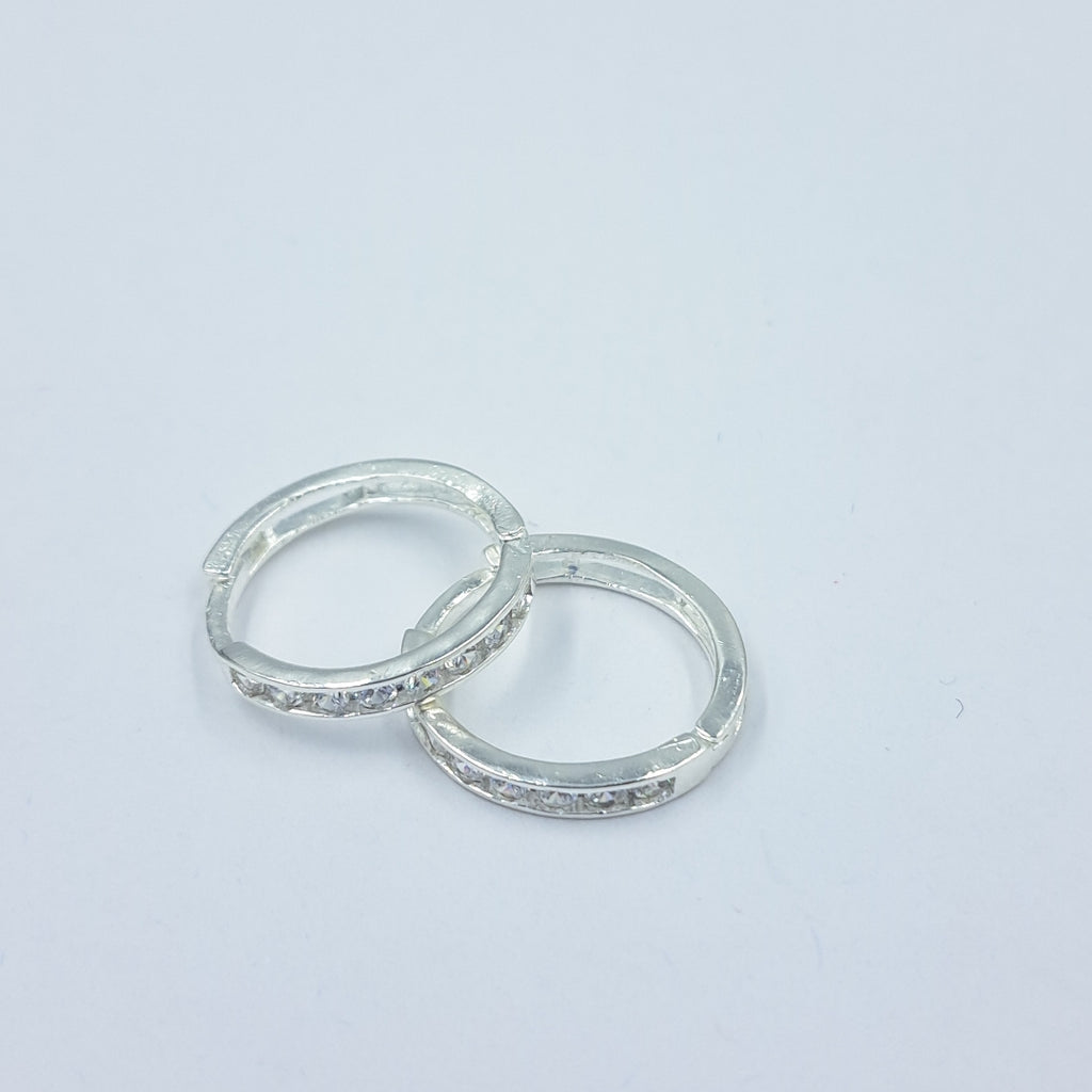 ARRACADAS C/CIRCONIAS PLATA .925 2.1 GR (NUEVO)