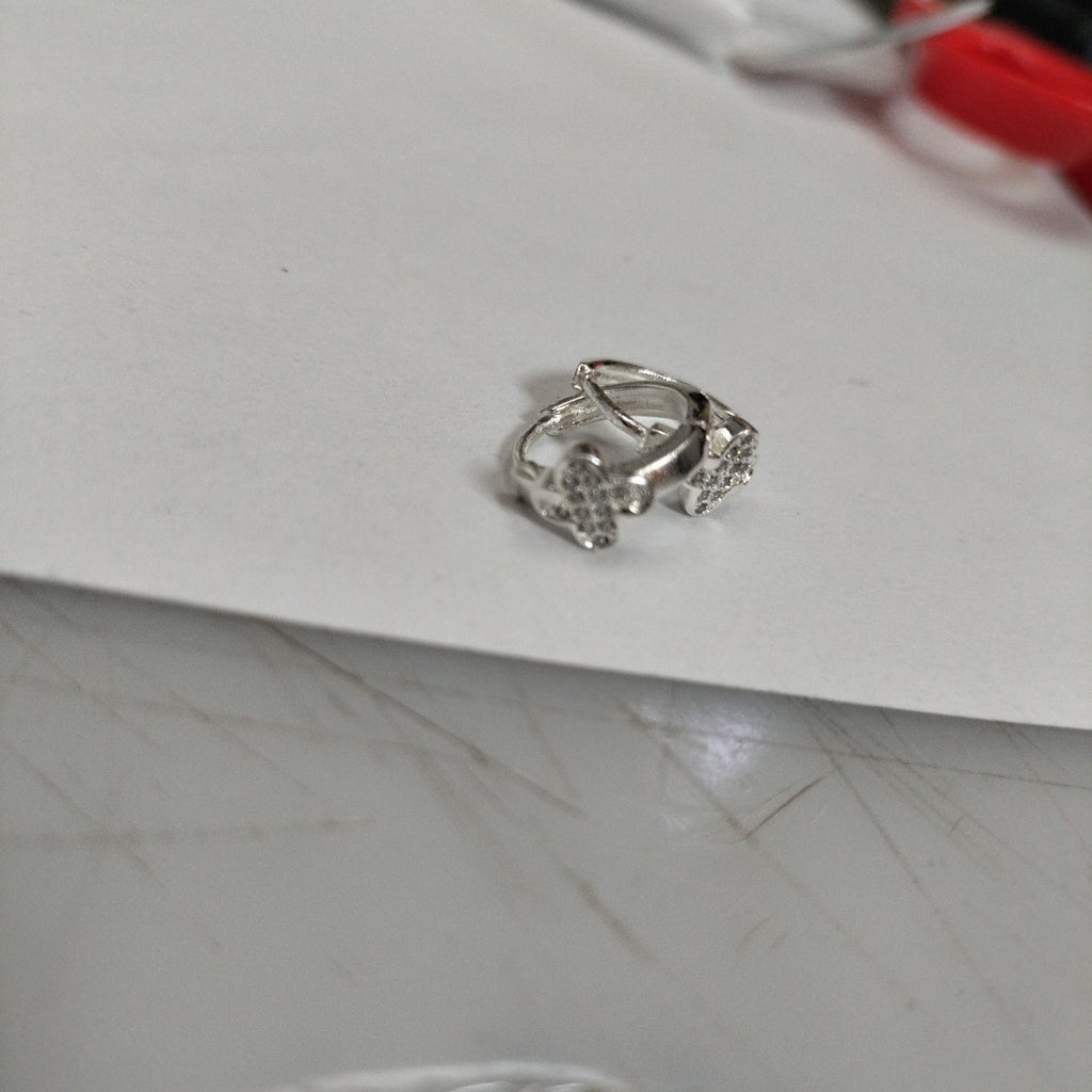 ARRACADAS C/CIRCONIAS PLATA .925 1.9 GR (NUEVO)