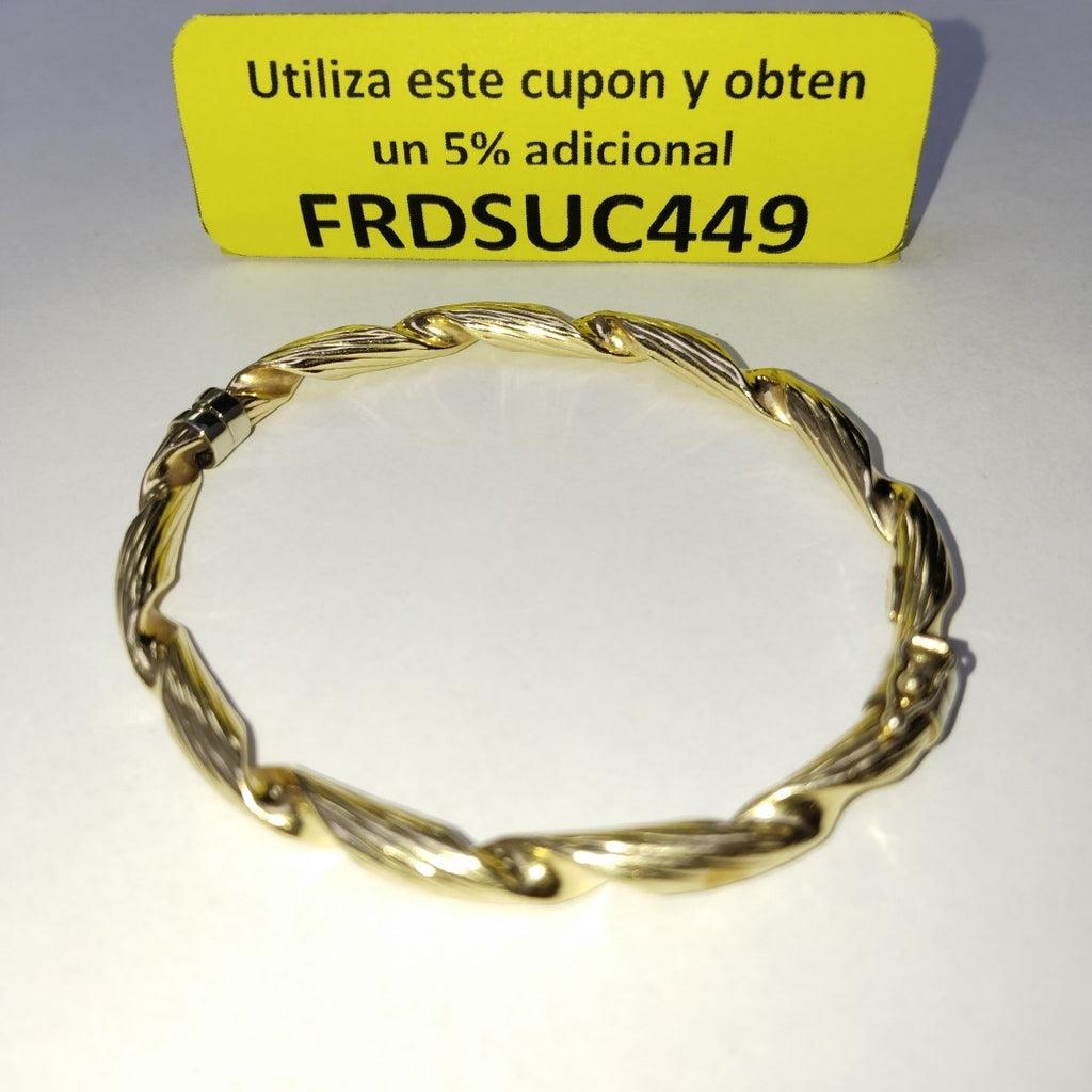 PULSERA RIGIDA ORO 14 K 9,50 GRMS (SEMINUEVO)