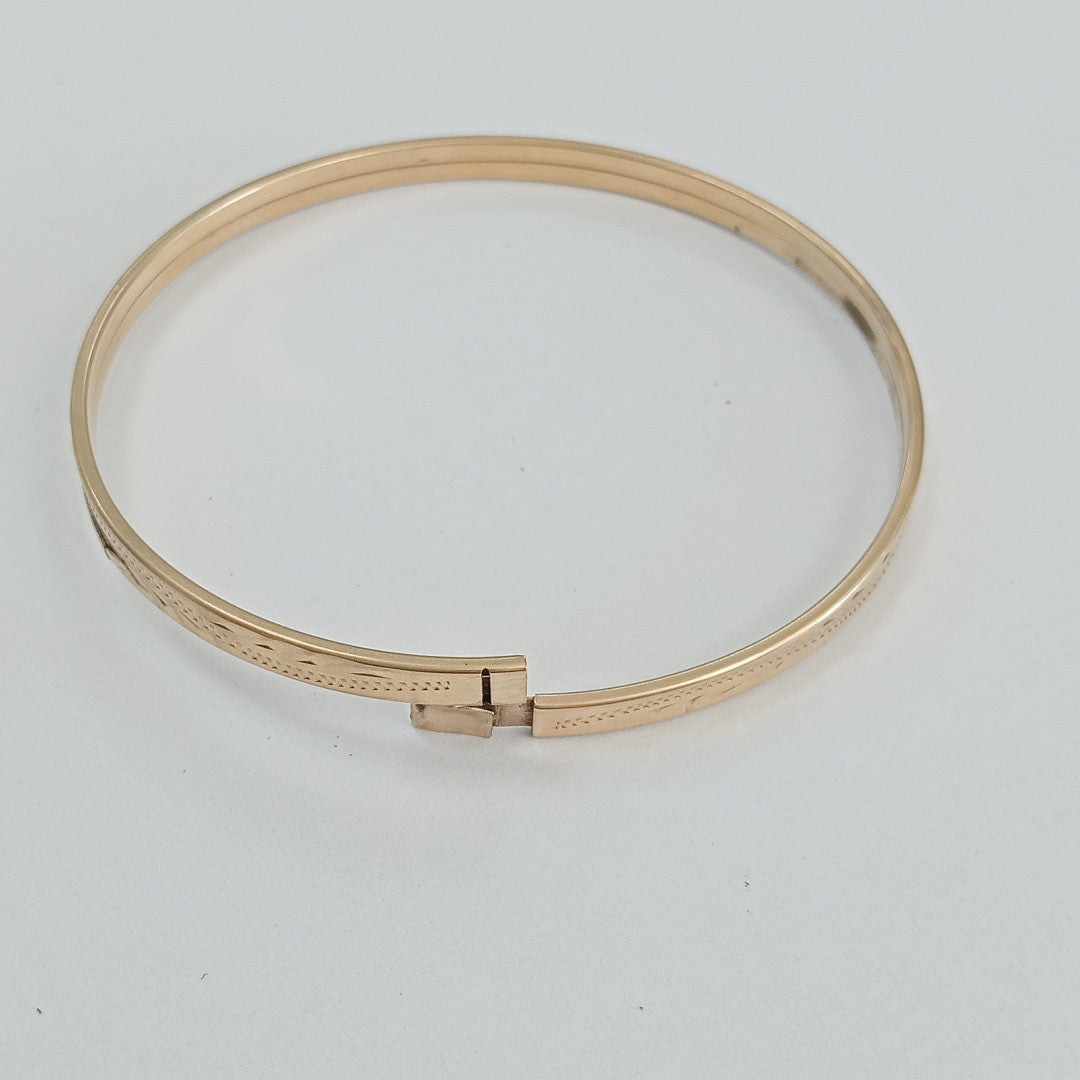 PULSERA RIGIDA ORO 10 K 5.9 GRMS (SEMINUEVO)