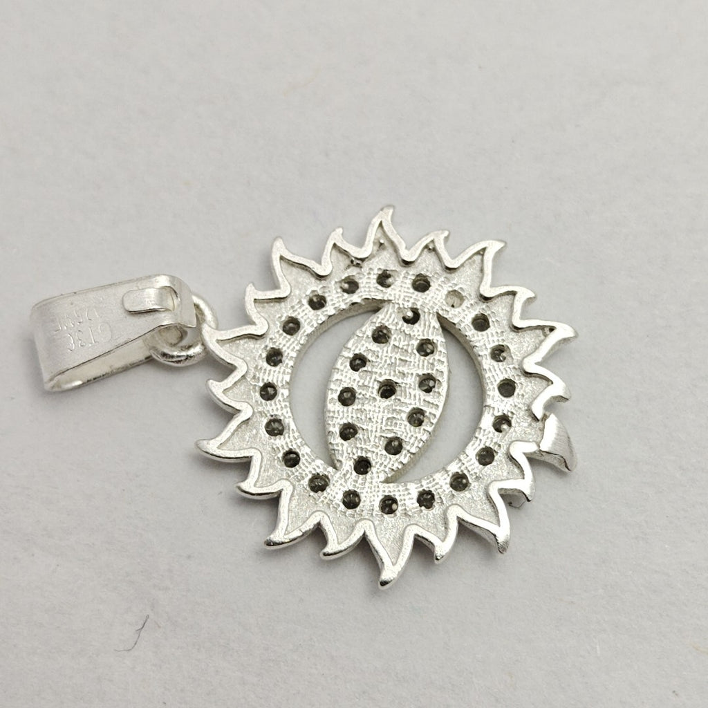 DIJE OJO MAGICO CON CIRCONIAS PLATA .925 2 GR (NUEVO)
