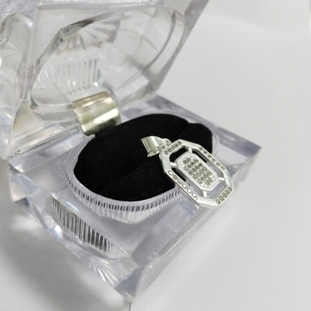 DIJE C/CIRCONIAS PLATA .925 3.4 GR (NUEVO)