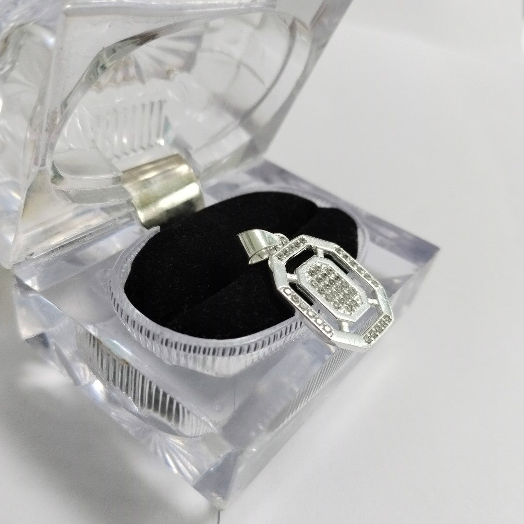 DIJE C/CIRCONIAS PLATA .925 3.4 GR (NUEVO)