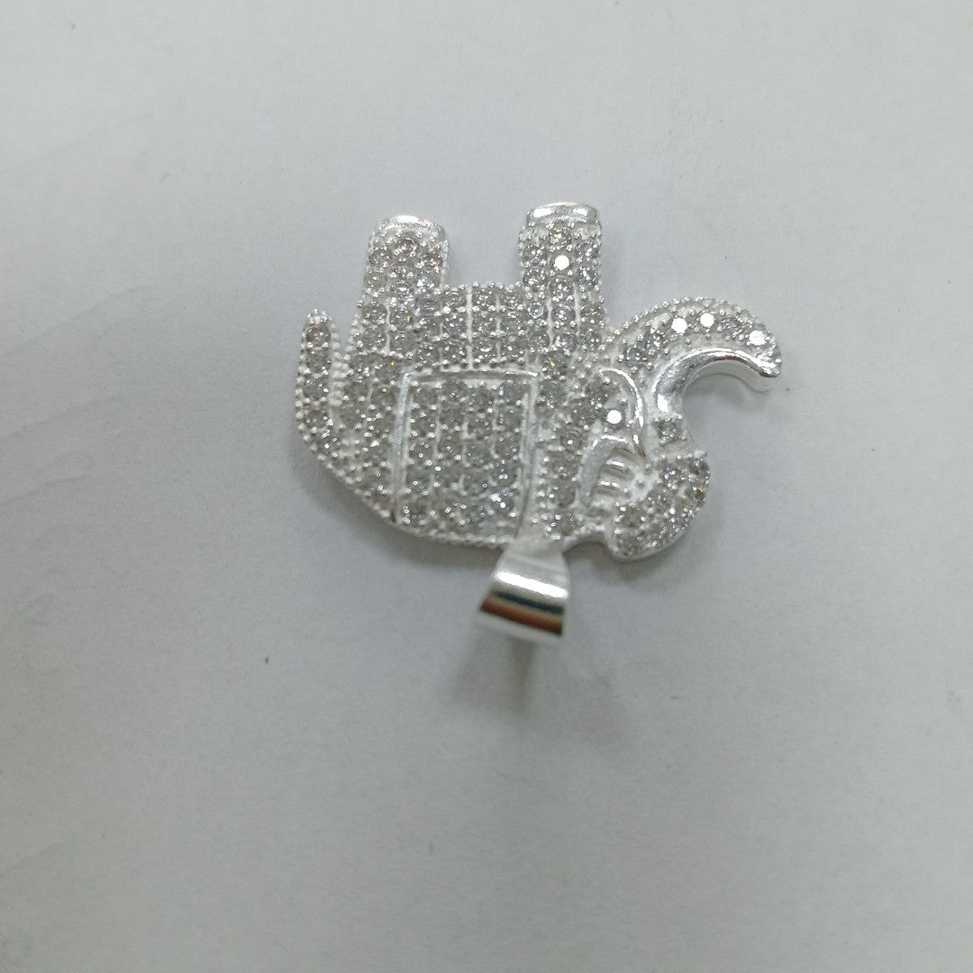 DIJE ELEFANTE C/CIRCONIAS PLATA .925 5.2 GR (NUEVO)