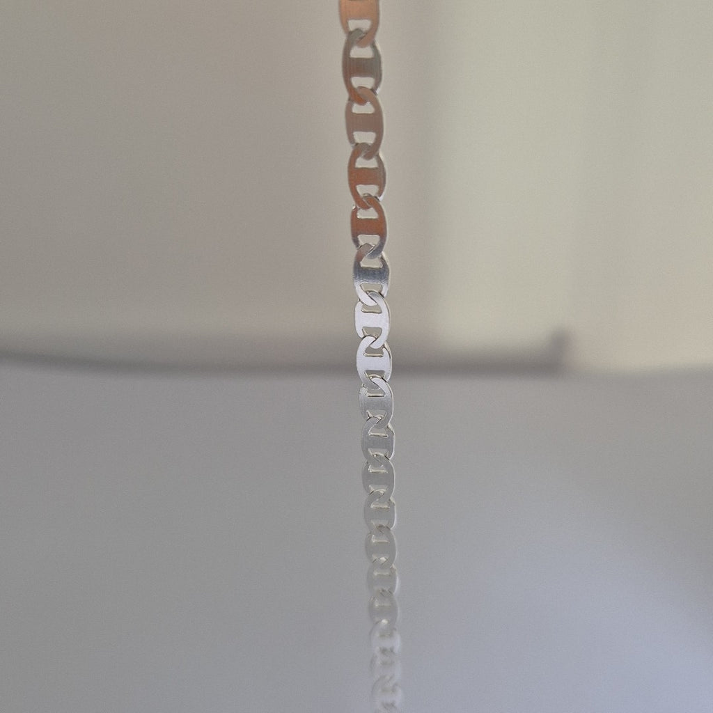 PULSERA TEJIDO GUCHI PLATA .925 18 CM 2.8 GR (NUEVO)