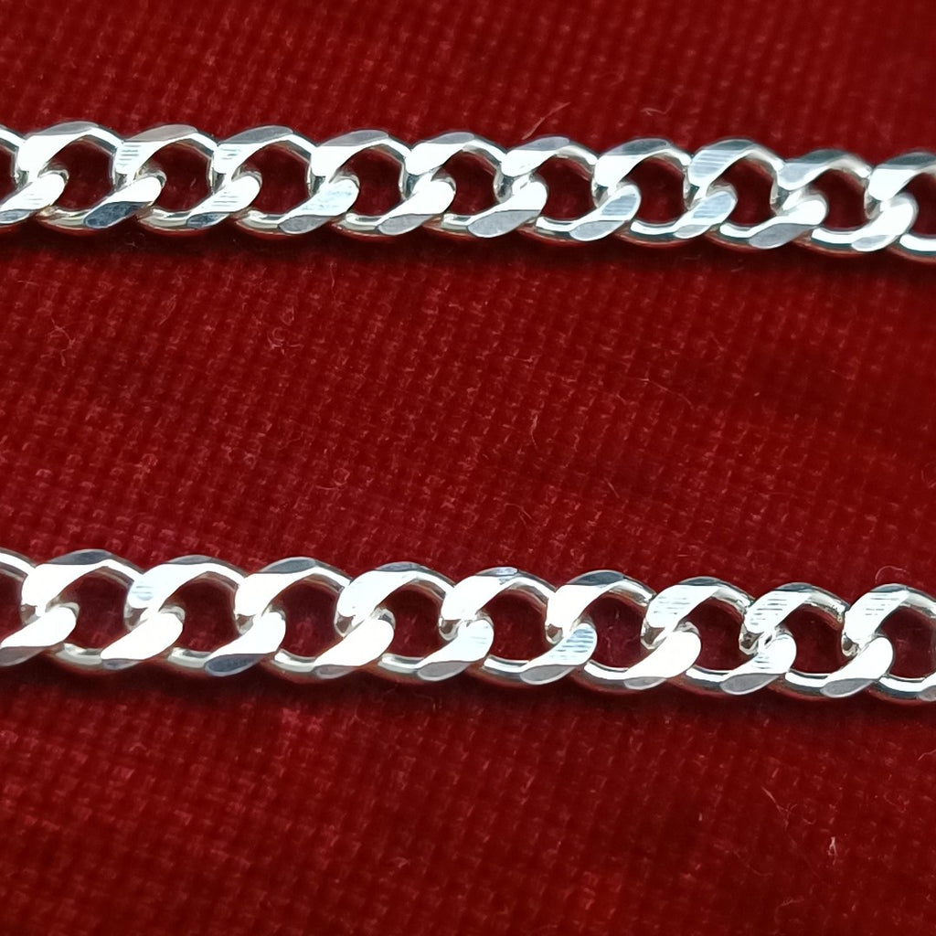 CADENA TEJIDO BARBADO PLATA .925 60 CM 13.6 GR (NUEVO)