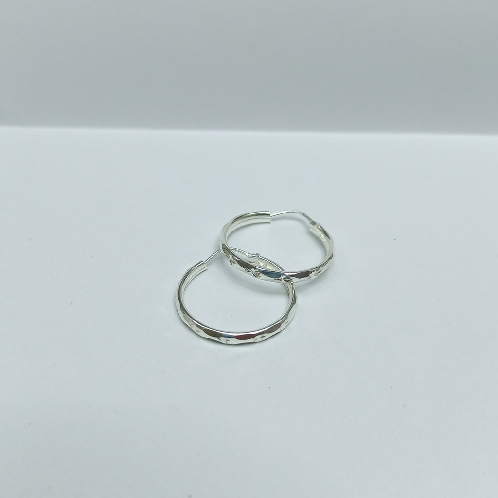 PAR ARRACADAS FACETADA PLATA .925 2.1 GR (NUEVO)